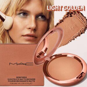 MAC SKINFINISH SUNSTRUCK Matte Bronzer ~ MATTE LIGHT GOLDEN (Beige) 8g NIB
